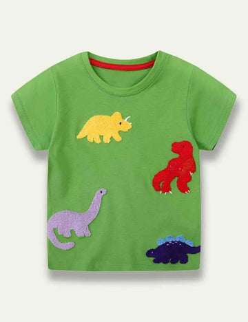 Furry Dinosaur T-Shirt - Mini Taylor